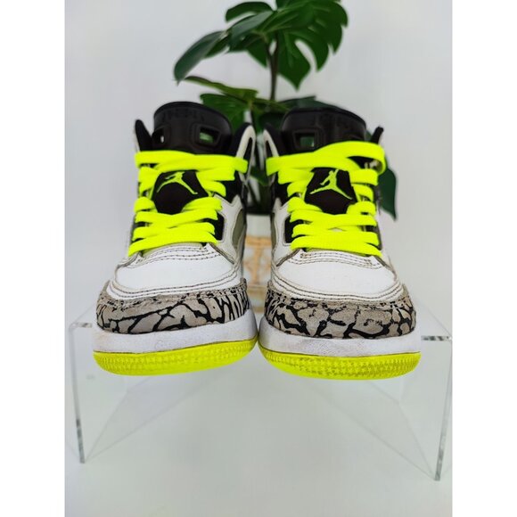 Nike Kids Air Jordan Spizike White Leather Sneakers Size 12C US - Picture 2 of 9